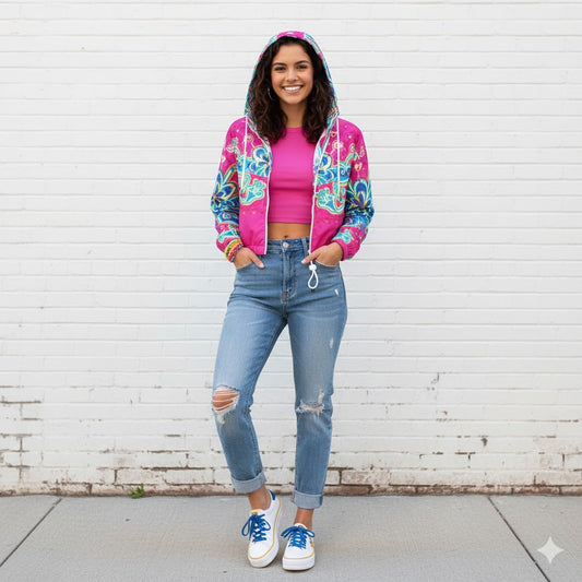 Women’s cropped windbreaker