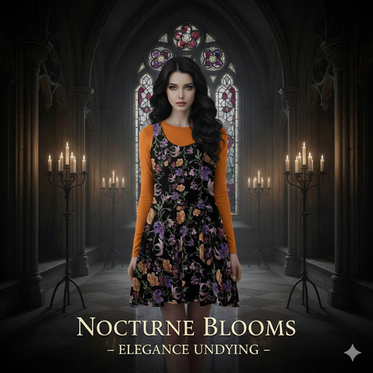 Nocturne Blooms | Skater Dress
